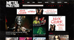 Desktop Screenshot of metalinjection.net