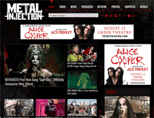 Tablet Screenshot of metalinjection.net